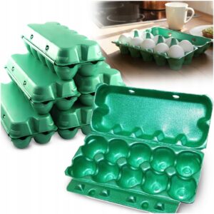 WYTŁACZANKI WYTŁOCZKI NA JAJKA STYROPIANOWE ZESTAW 30 SZT NA 10 SZT JAJEK