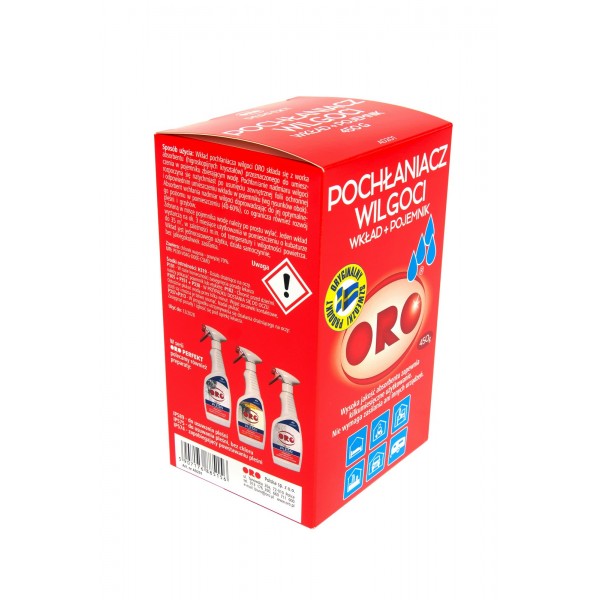 ORO POCHŁANIACZ WILGOCI POJEMNIK + WKŁAD 450G - obrazek 2