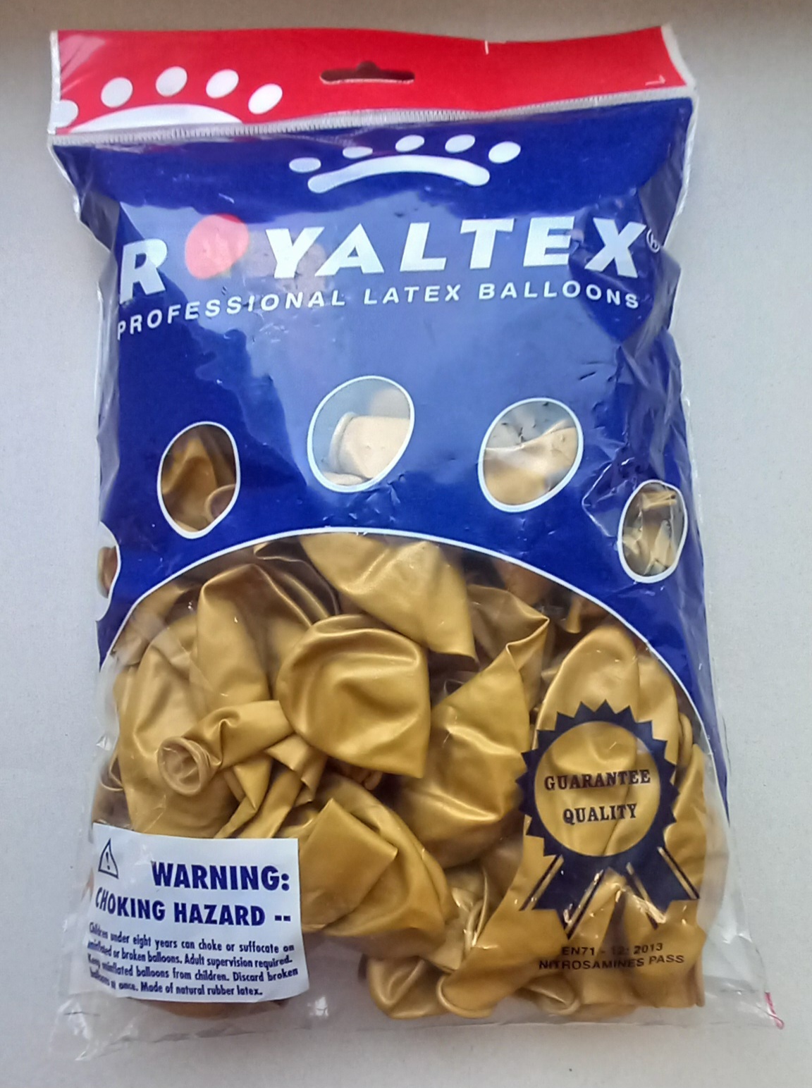 BALONY METALIZOWANE ZŁOTE A100 - obrazek 2