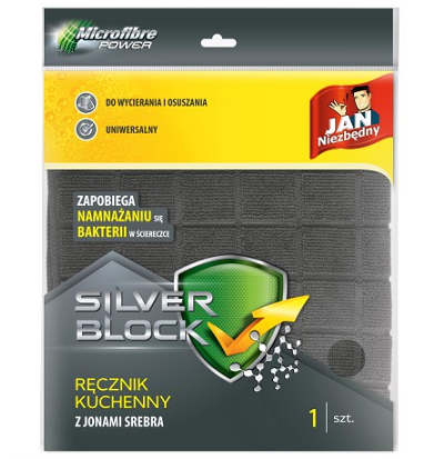 JAN NIEZBĘDNY RĘCZNIK SILVER BLOCK Z MIKROFIBRY A1