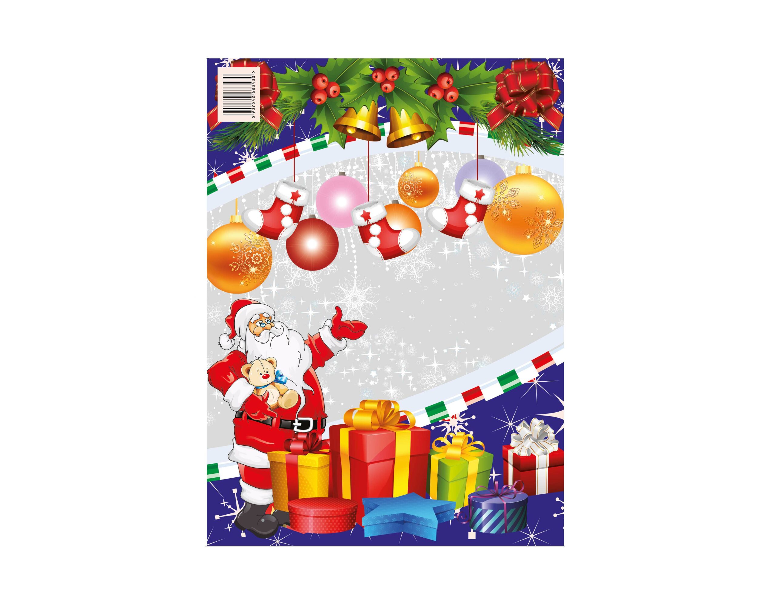 MIKOŁAJ WORKI NA PREZENTY MAŁE 30*40CM A50 - obrazek 2