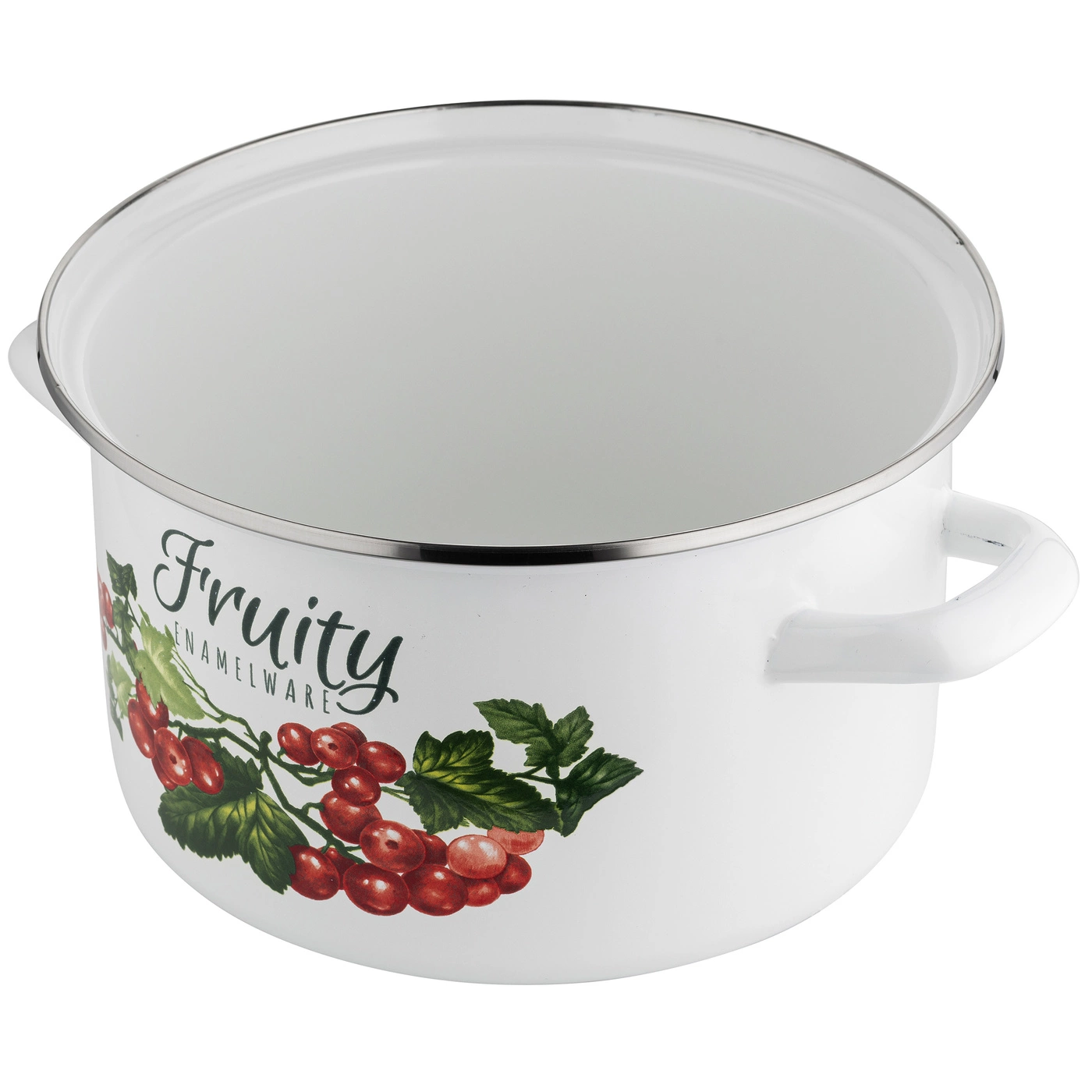 GARNEK EMALIOWANY PROSTY KALINA 22CM 4,8L - obrazek 2