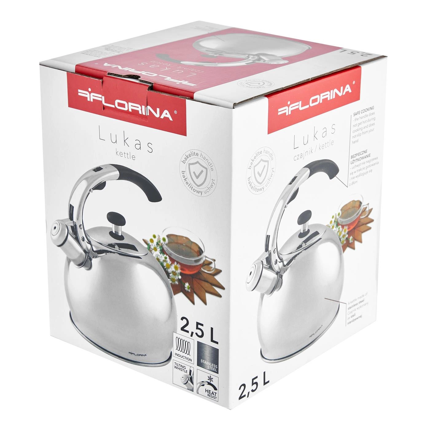 FLORINA CZAJNIK NIERDZEWNY 2,5L LUKAS - obrazek 5