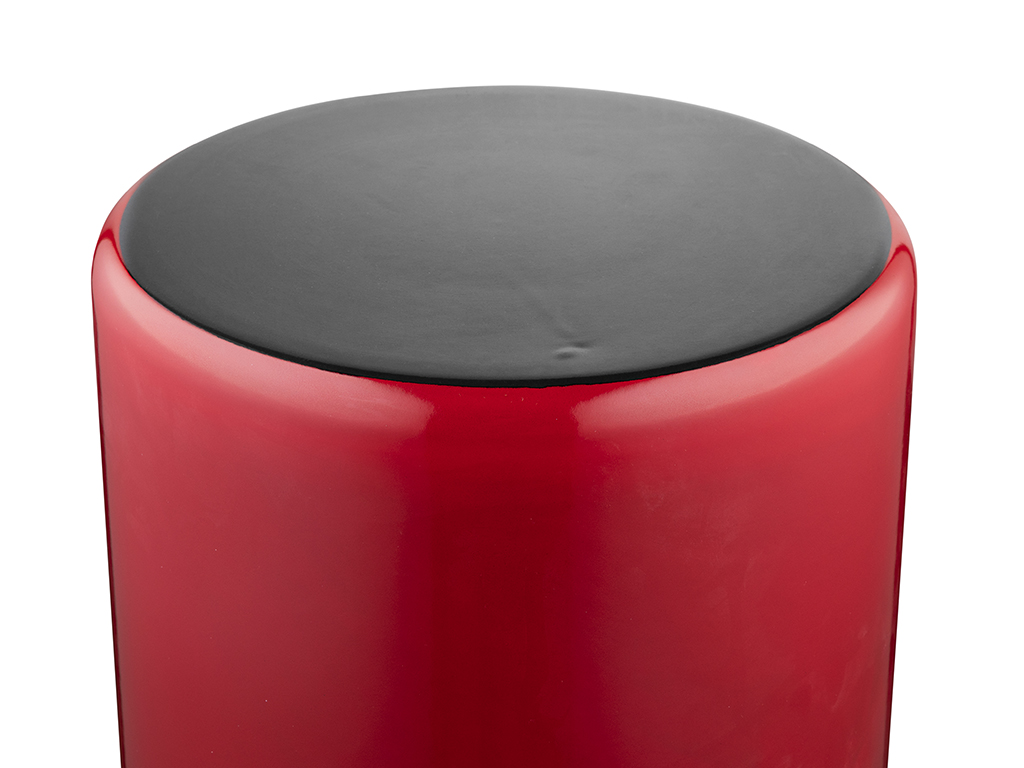 GARNEK EMALIOWANY GŁADKI CZERWONY 28CM 15L - obrazek 5