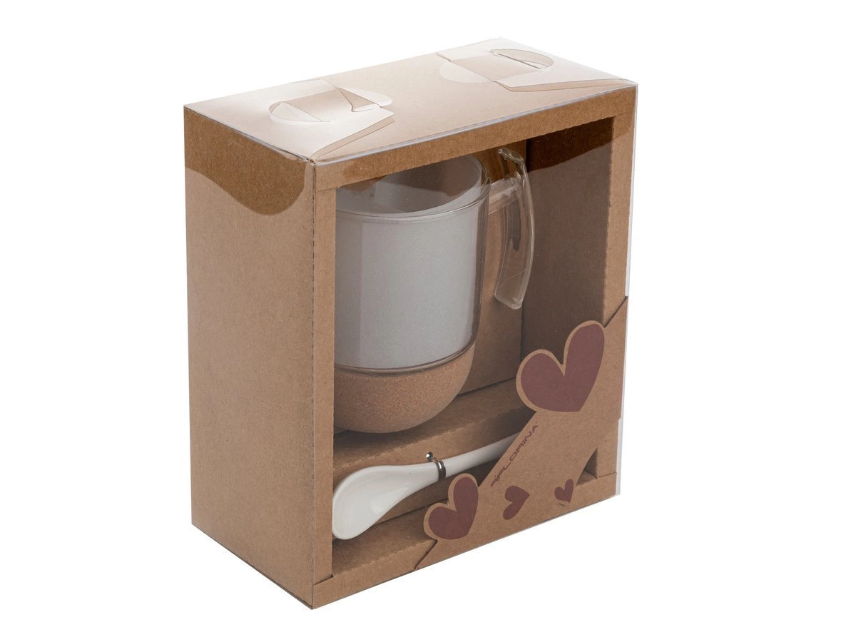 FLORINA KUBEK NA KORKOWEJ PODSTAWCE SZKLANY 240ML - obrazek 2