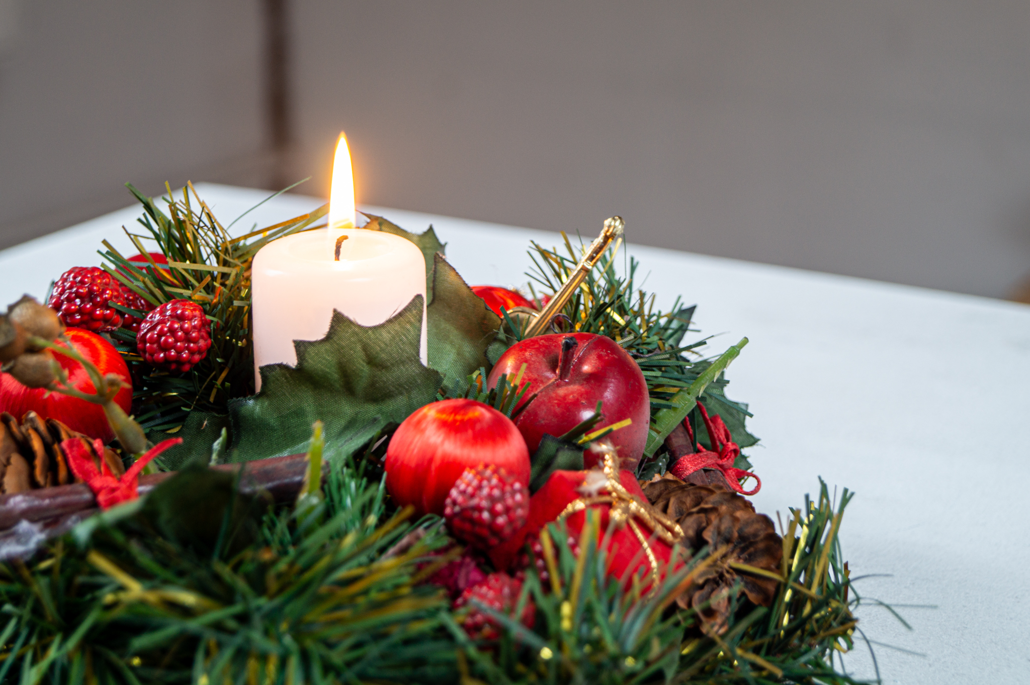 ŚWIECA WOTYWNA 40/60 BIAŁA A4 - obrazek 2