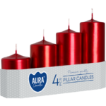 ŚWIECA WALEC SW50/4-230 CZERWONY METALIK