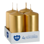 ŚWIECA WOTYWNA 40/80 ZŁOTA METALIZOWANA A4