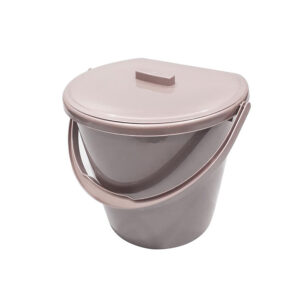 FLORINA WIADRO PRZYŚCIENNE Z POKRYWĄ 11L SREBRNE