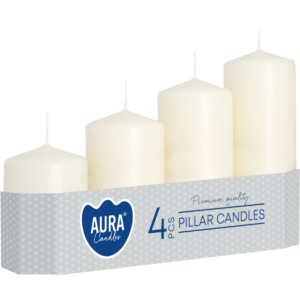 ŚWIECA WALEC SW50/4-011 ECRU