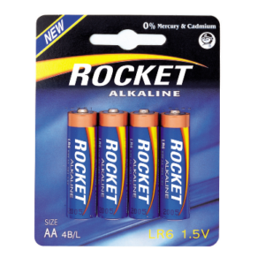 BATERIA ROCKET ALKAINE AA 4/BL LR6 1,5V A4