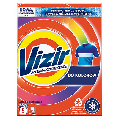 VIZIR PROSZEK DO PRANIA 275G KOLOR (5 PRAŃ)