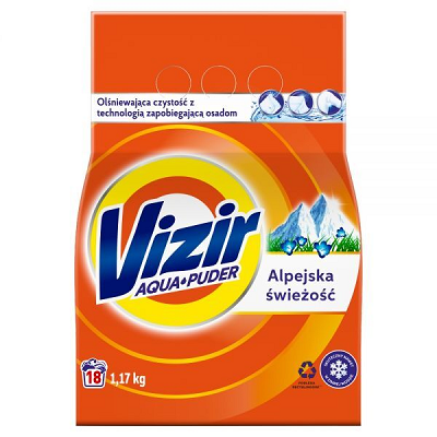 VIZIR PROSZEK DO PRANIA 1,17KG ALPINE FR (18 PRAŃ)