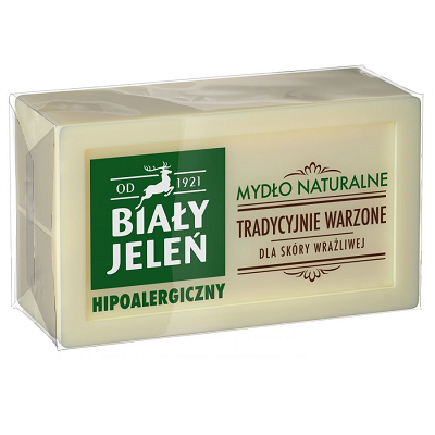 BIAŁY JELEŃ MYDŁO W KOSTCE SZARE 150GR