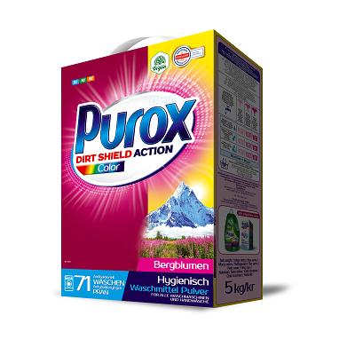 PUROX PROSZEK DO PRANIA KARTON 5KG COLOR (71 PRAŃ)