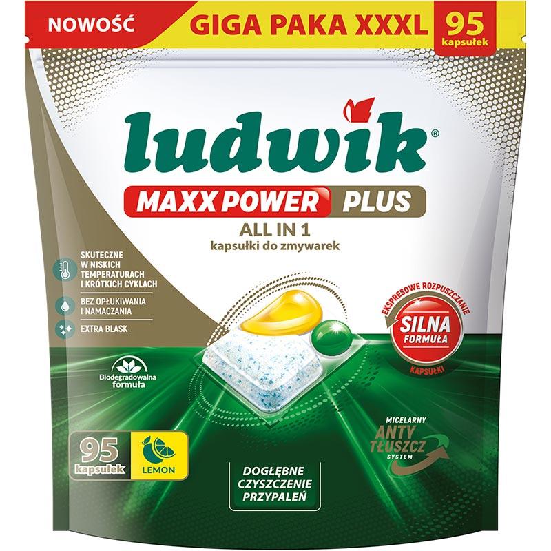 LUDWIK MAXX POWER KAPSUŁKI DO ZMYWARKI LEMON A95