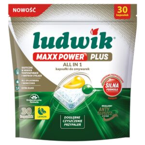 LUDWIK MAXX POWER KAPSUŁKI DO ZMYWARKI LEMON A30