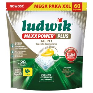LUDWIK MAXX POWER KAPSUŁKI DO ZMYWARKI LEMON A60